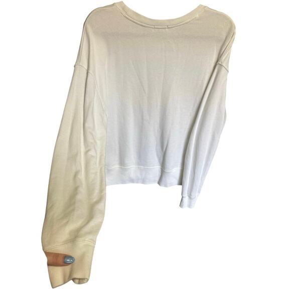 Rails Ramona Sweatshirt Metallic Stripe Crewneck Pullover White Size Large - Picture 8 of 11